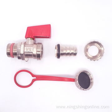 Brass boiler ball valve